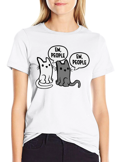 Ew People Funny Cat T-Shirt