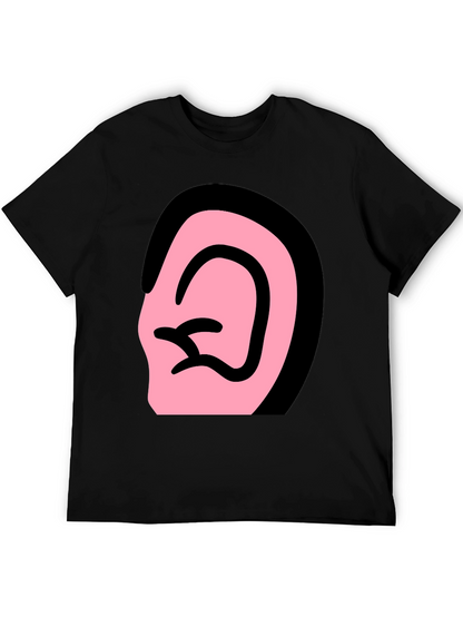 Ear Graphic Black T-Shirt