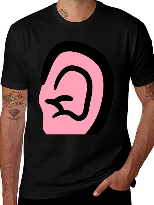 Ear Graphic Black T-Shirt