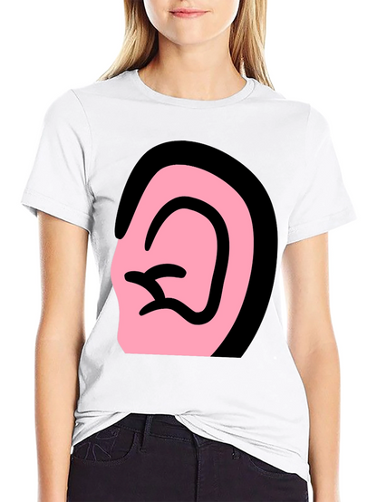 Ear Graphic Black T-Shirt