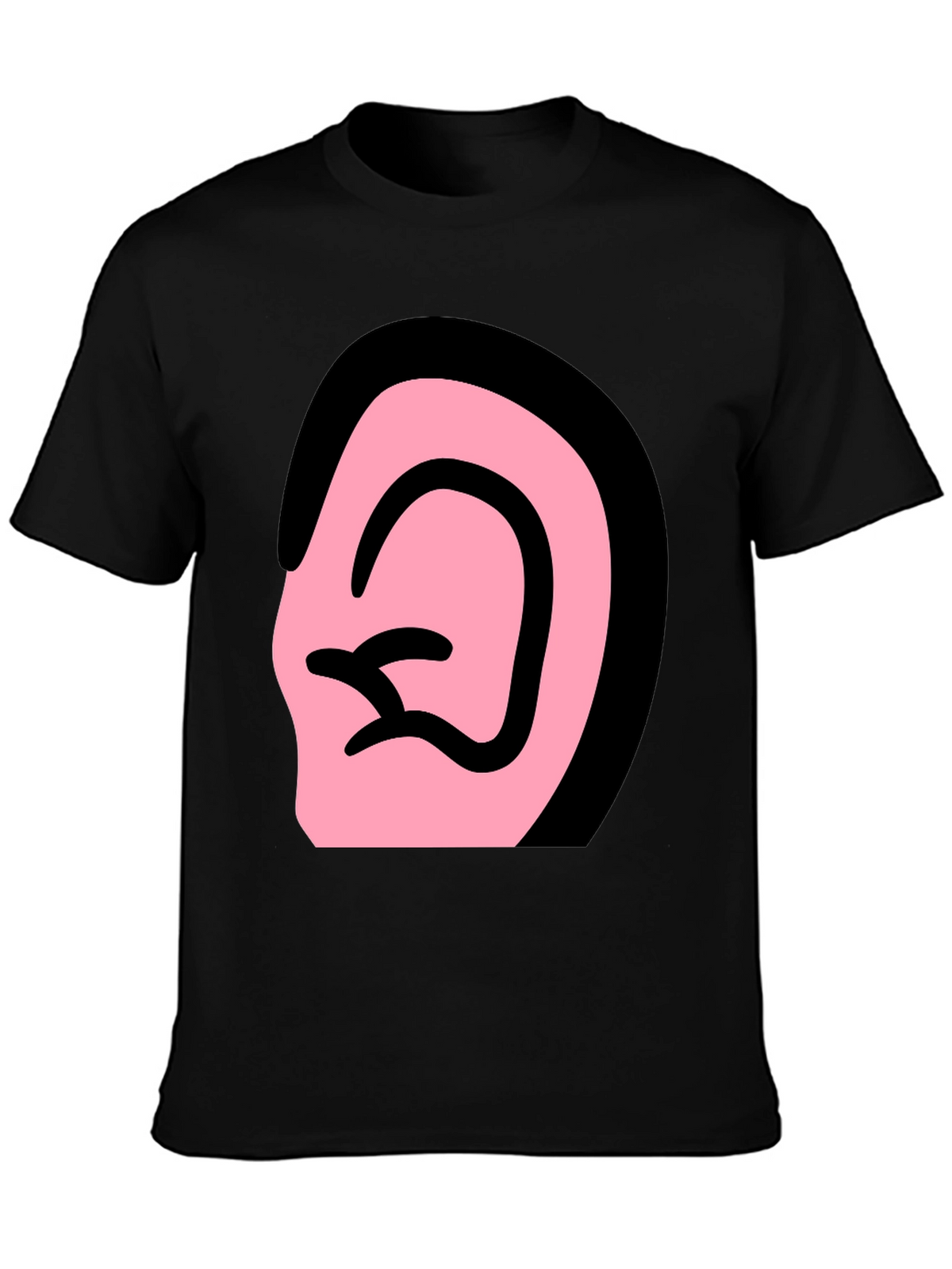 Ear Graphic Black T-Shirt