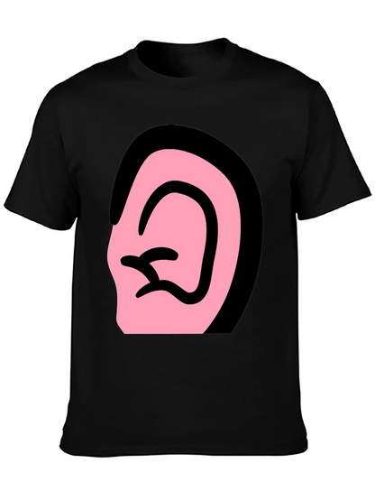 Ear Graphic Black T-Shirt
