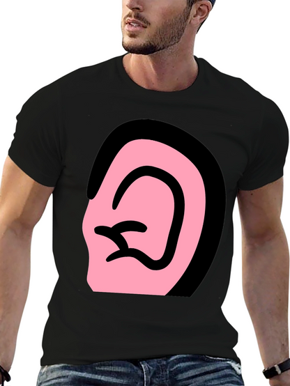 Ear Graphic Black T-Shirt