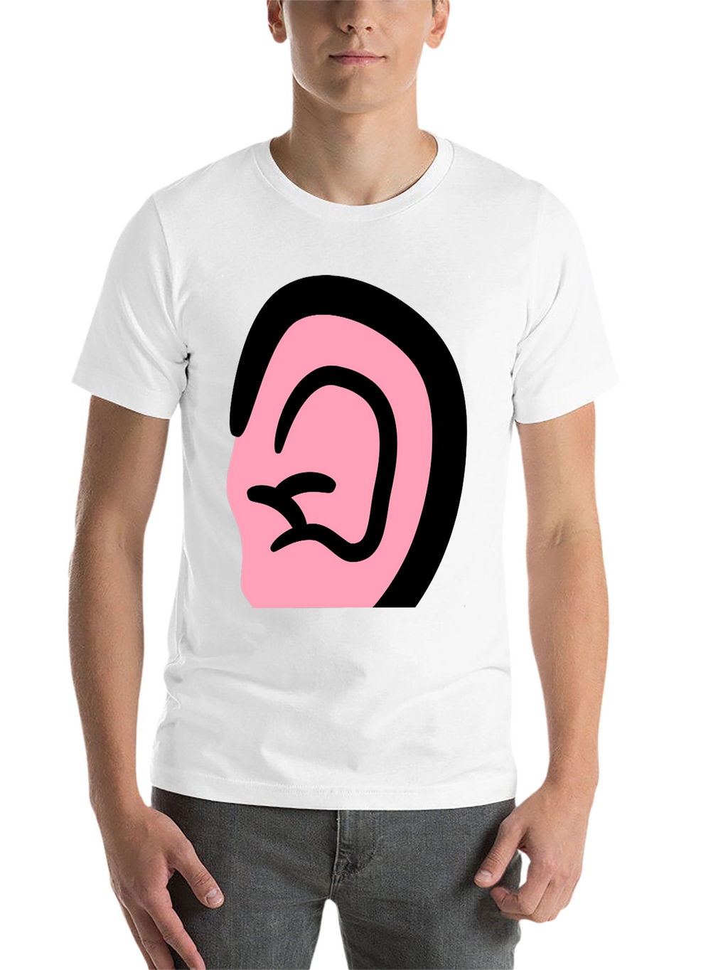 Ear Graphic Black T-Shirt