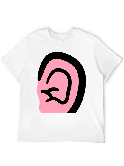 Ear Graphic Black T-Shirt