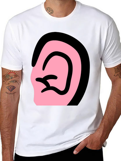 Ear Graphic Black T-Shirt