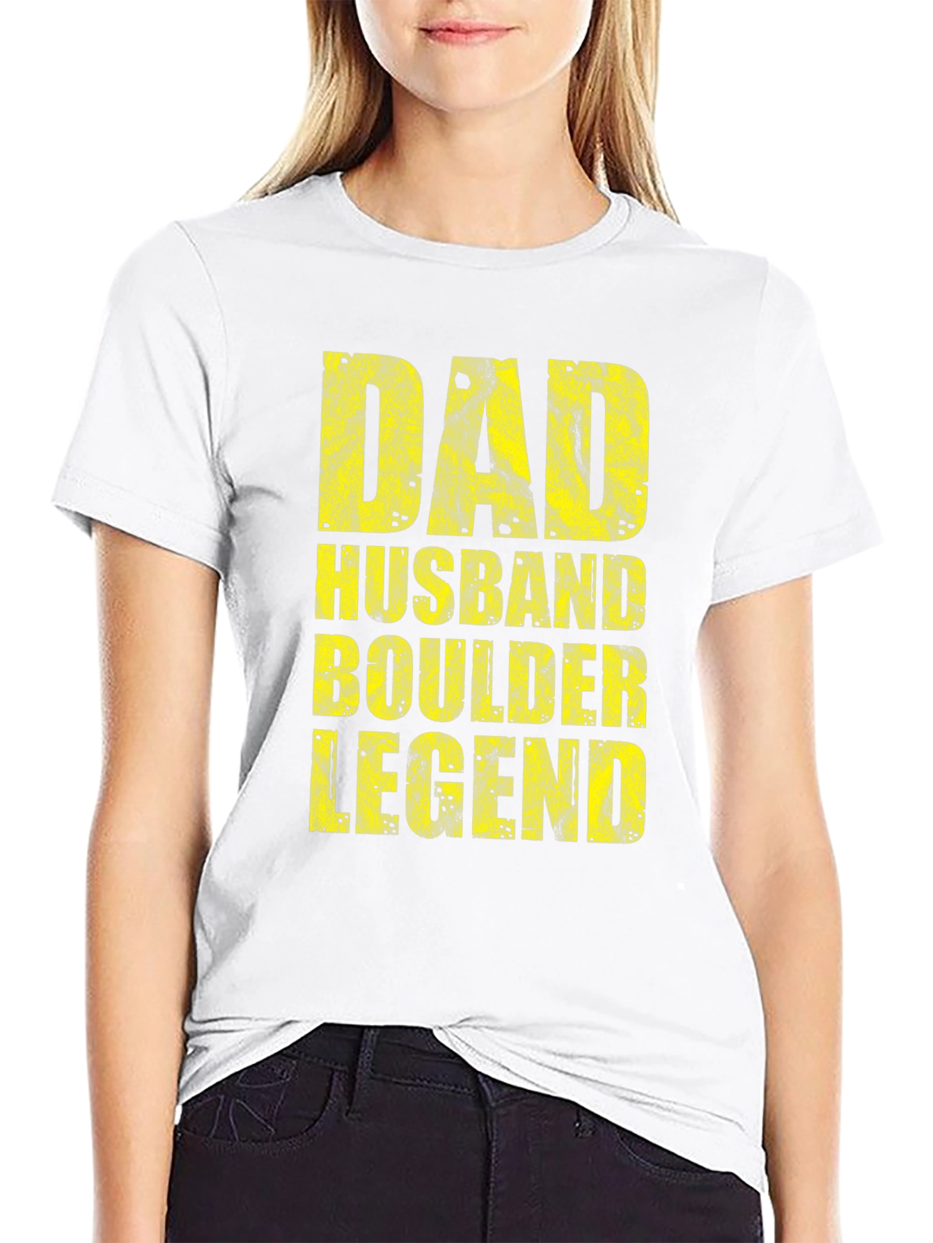 Dad Husband Boulder Legend Graphic T-Shirt