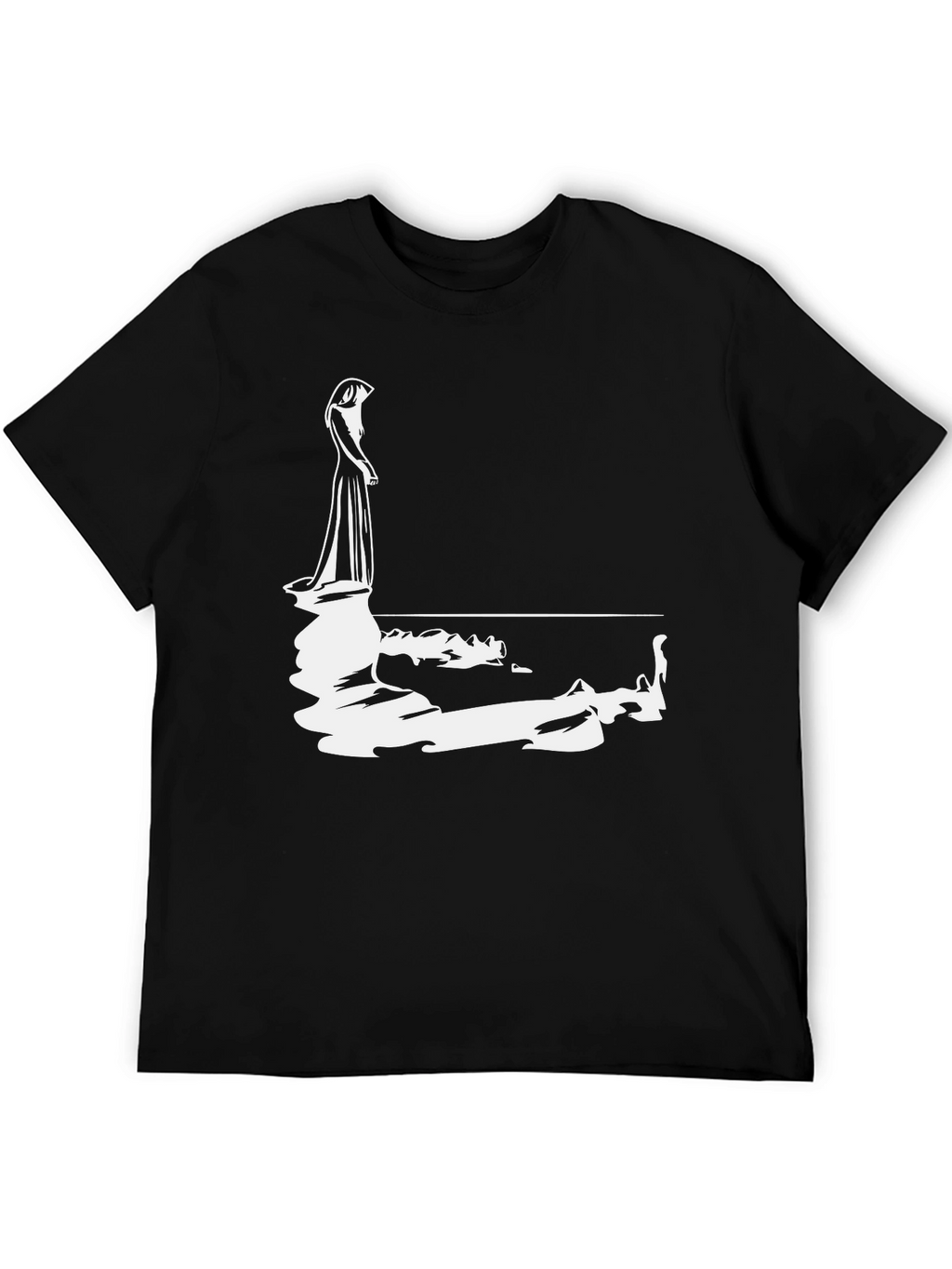Woman Reflection Graphic Tee - Black