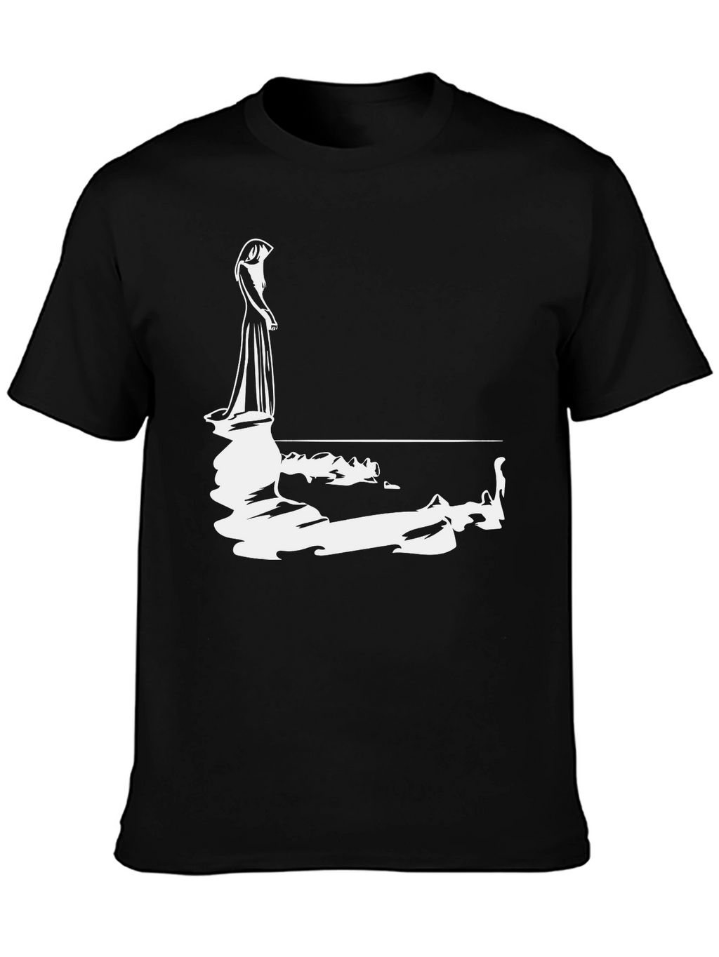 Woman Reflection Graphic Tee - Black
