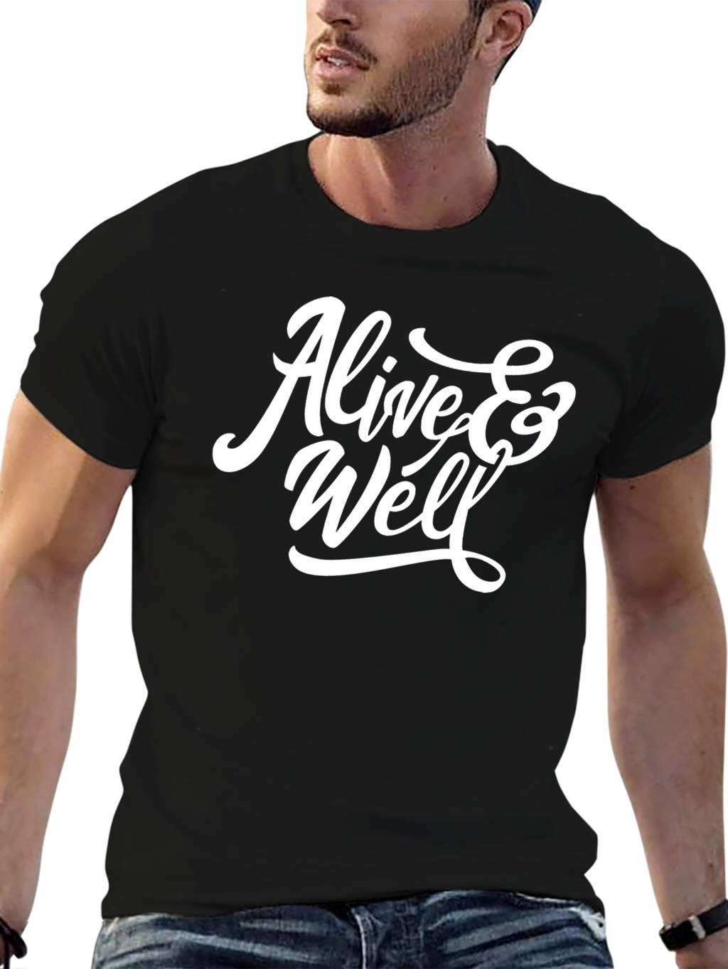 Alive & Well Graphic T-Shirt - Black