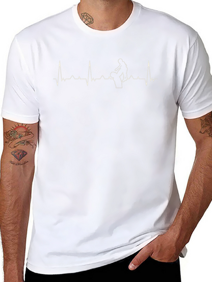 Dad Life Heartbeat Graphic Tee