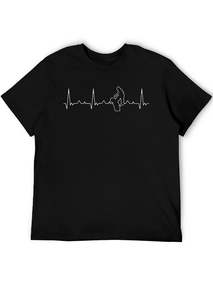 Dad Life Heartbeat Graphic Tee