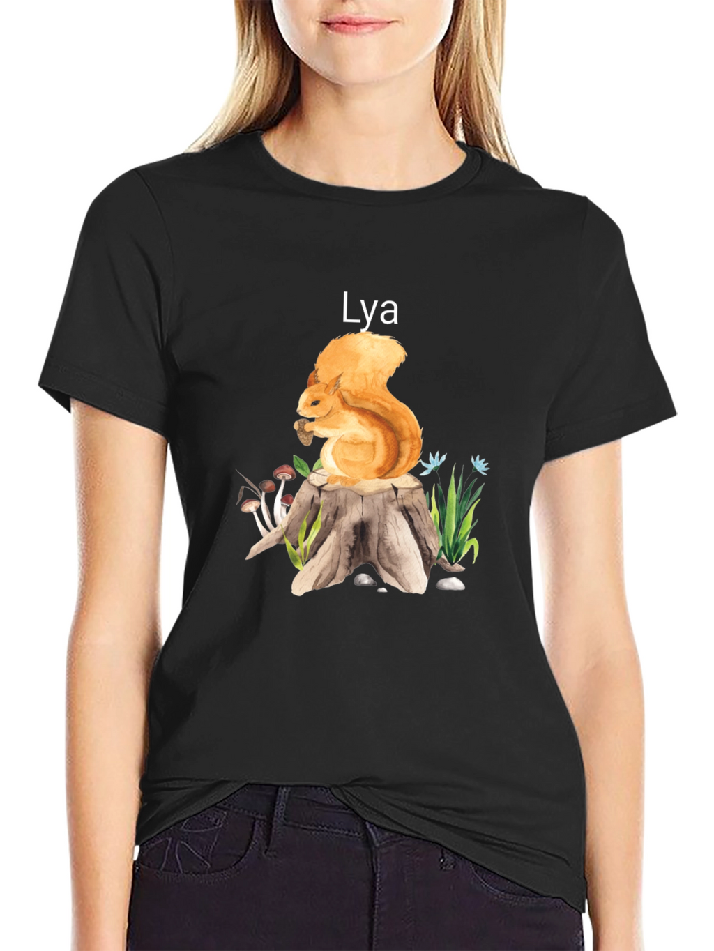 Squirrel Stump Tee - Lya Nature Lover Shirt