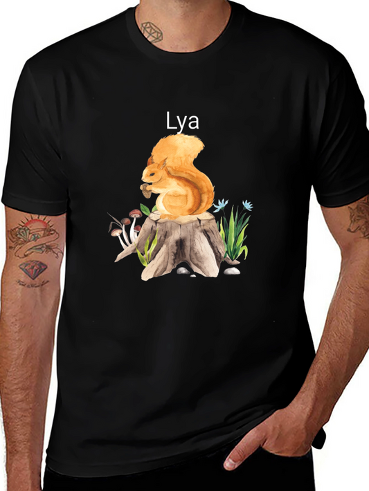 Squirrel Stump Tee - Lya Nature Lover Shirt