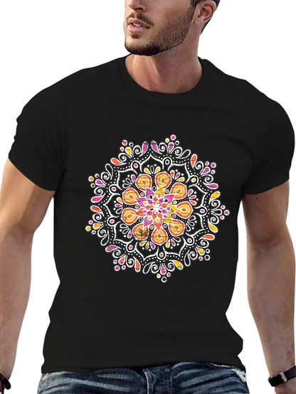 Mandala Graphic Black T-Shirt