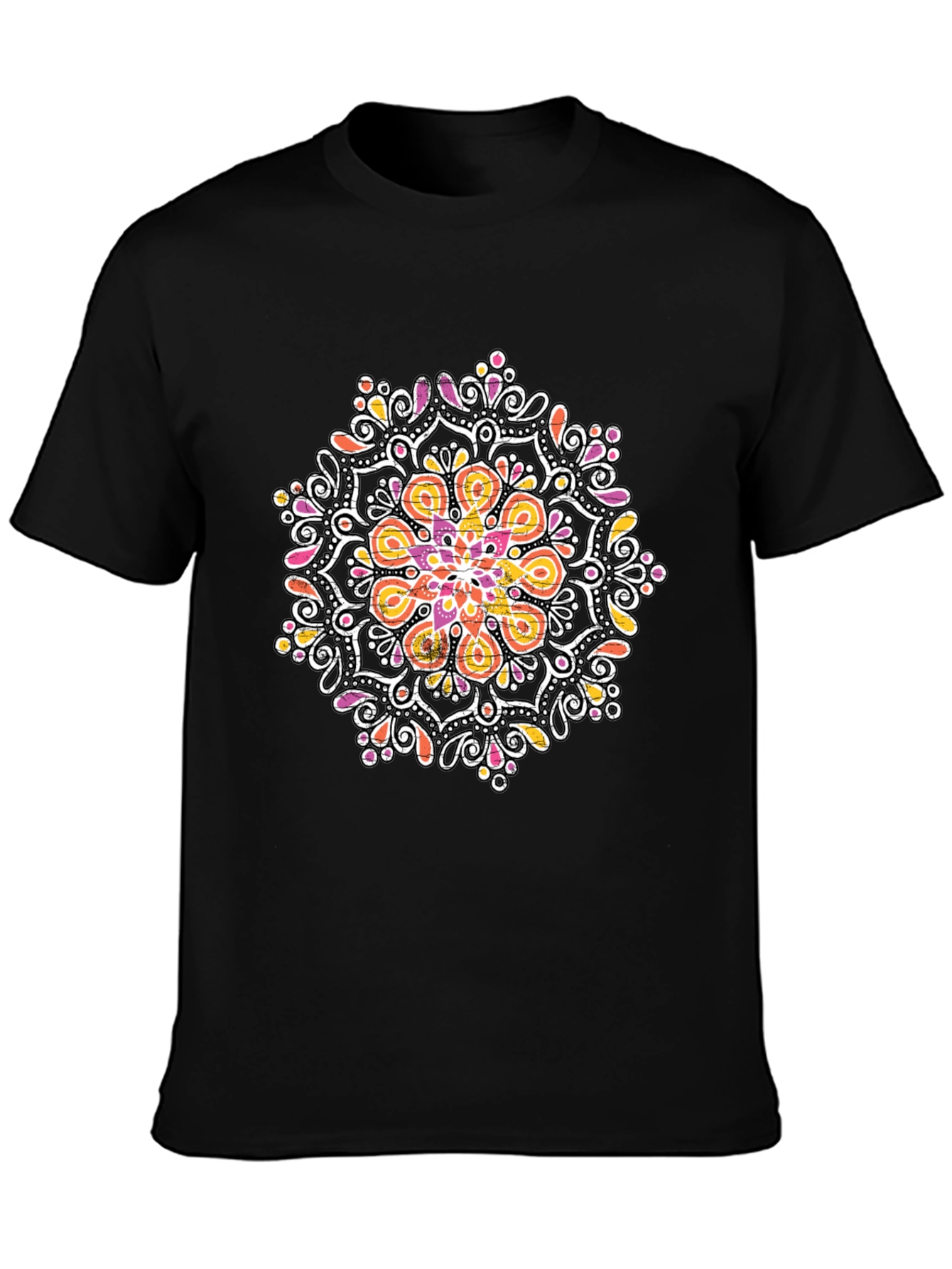Mandala Graphic Black T-Shirt
