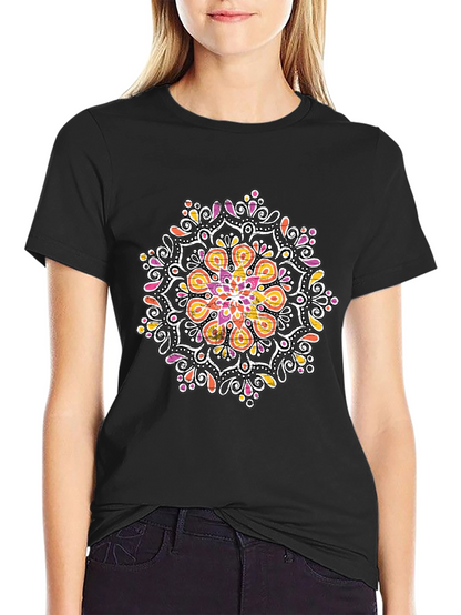 Mandala Graphic Black T-Shirt