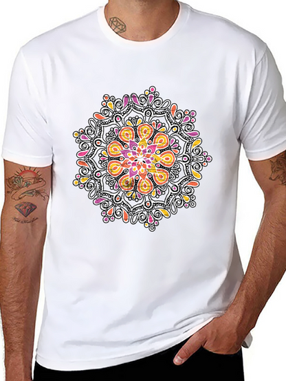 Mandala Graphic Black T-Shirt