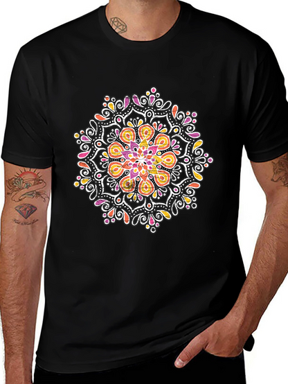 Mandala Graphic Black T-Shirt