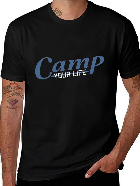 Camp Your Life Black T-Shirt
