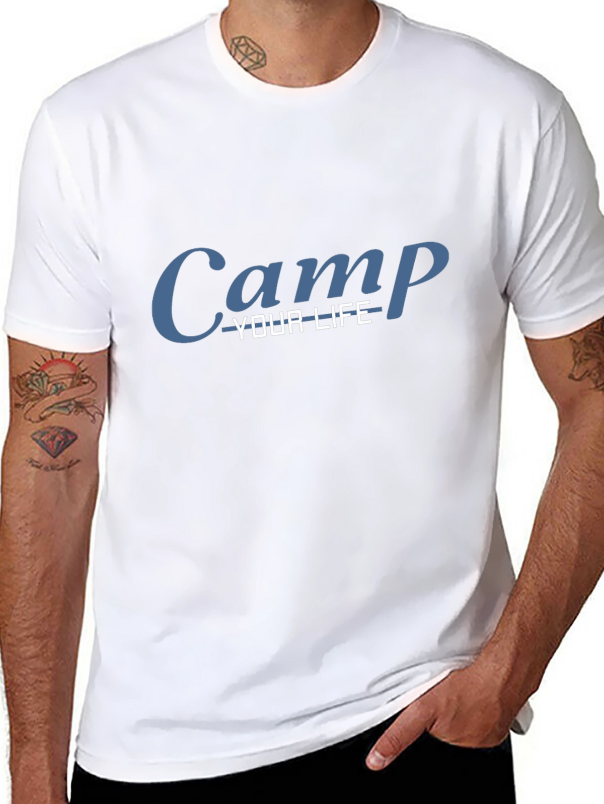 Camp Your Life Black T-Shirt