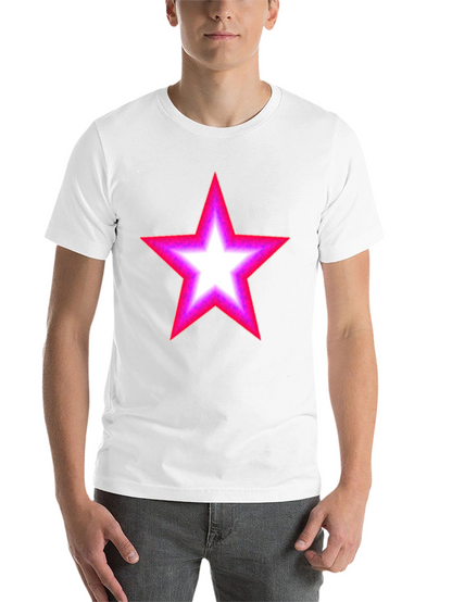 Neon Star Graphic Black T-Shirt