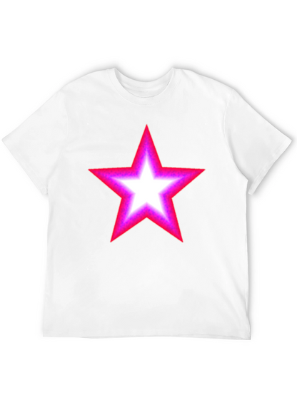 Neon Star Graphic Black T-Shirt