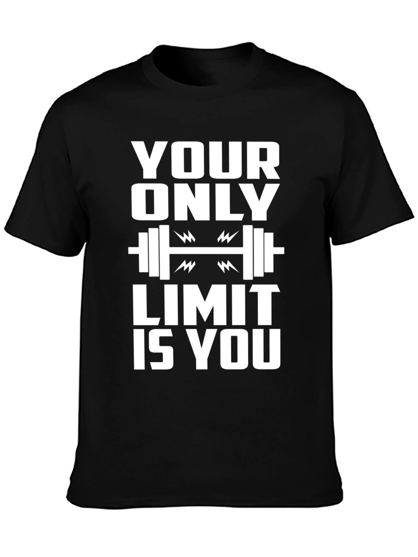 Motivational Workout T-Shirt - Your Only Limit Is You