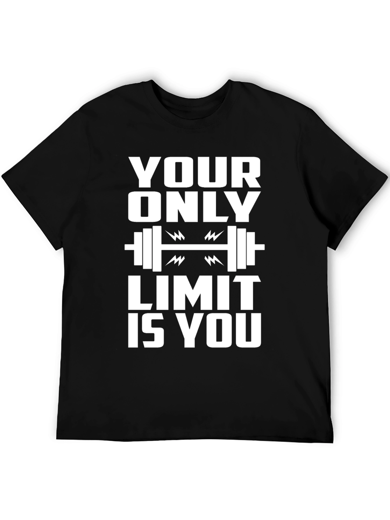 Motivational Workout T-Shirt - Your Only Limit Is You