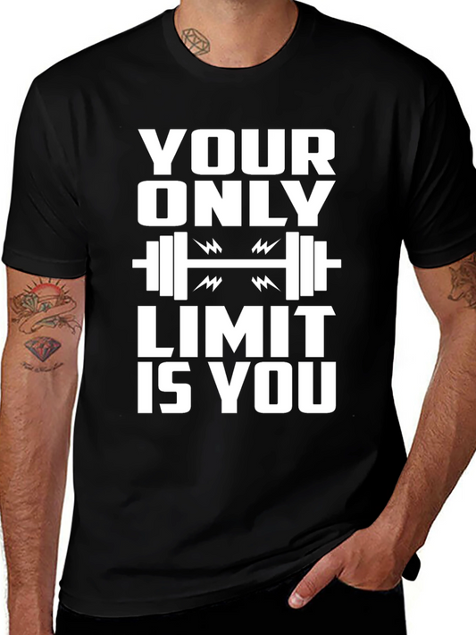 Motivational Workout T-Shirt - Your Only Limit Is You