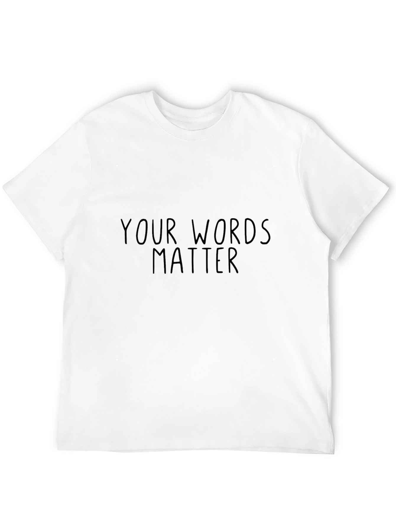 Your Words Matter Graphic Tee - Black