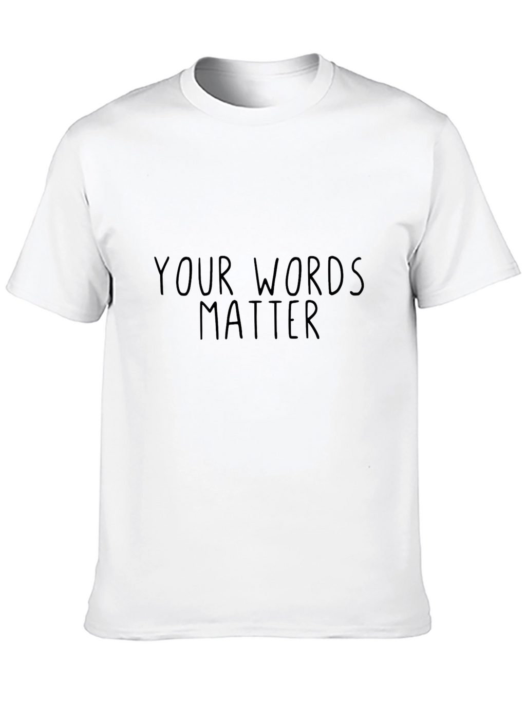 Your Words Matter Graphic Tee - Black