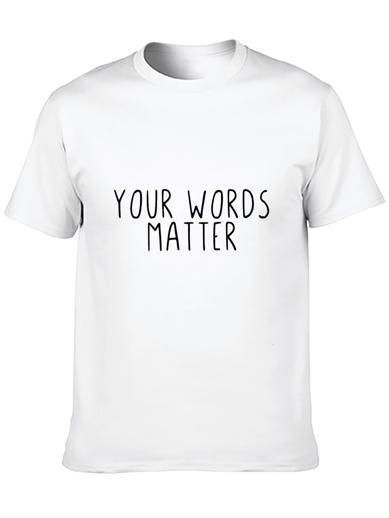 Your Words Matter Graphic Tee - Black