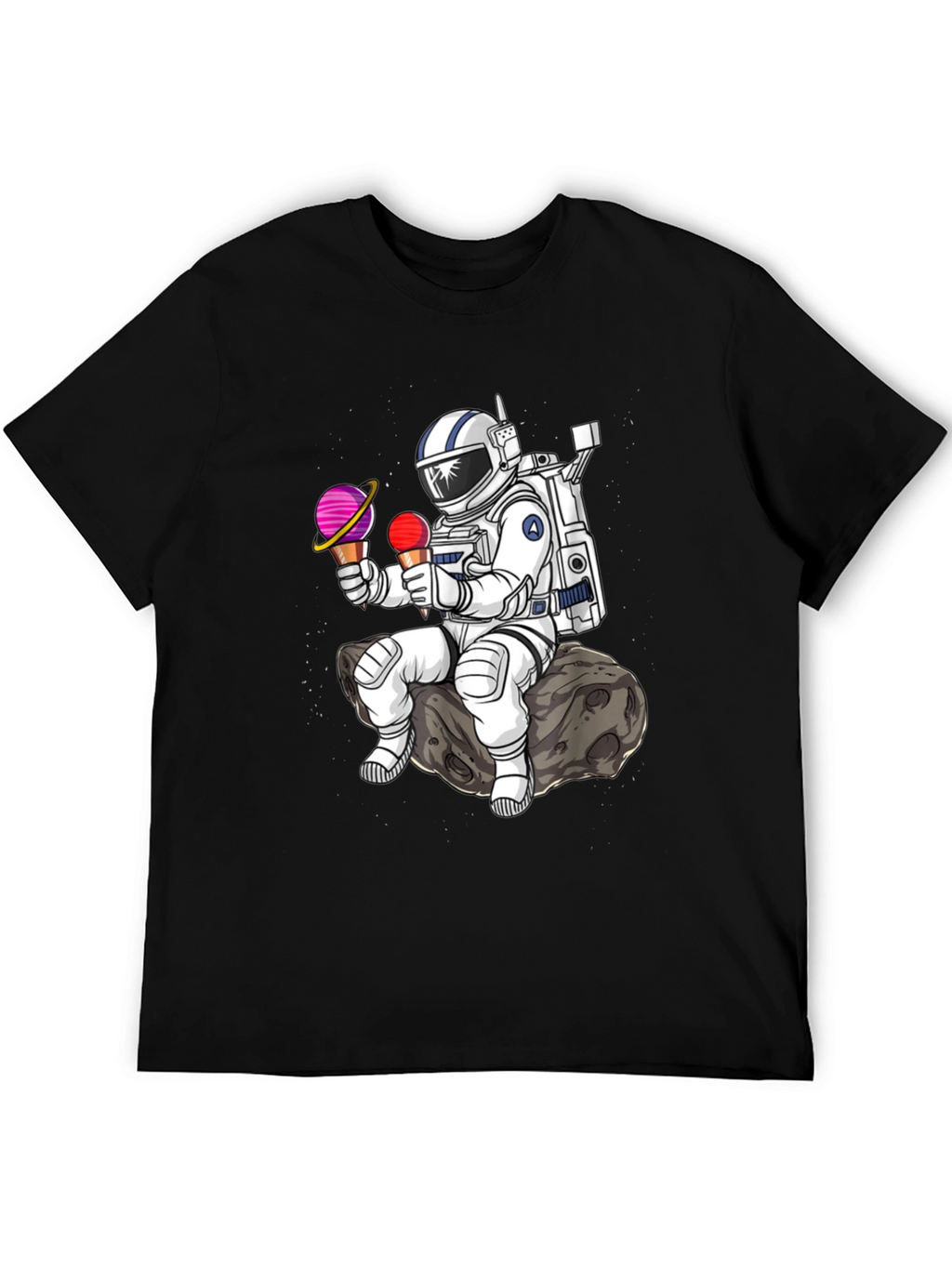 Astronaut Ice Cream T-Shirt - Space Lover Tee