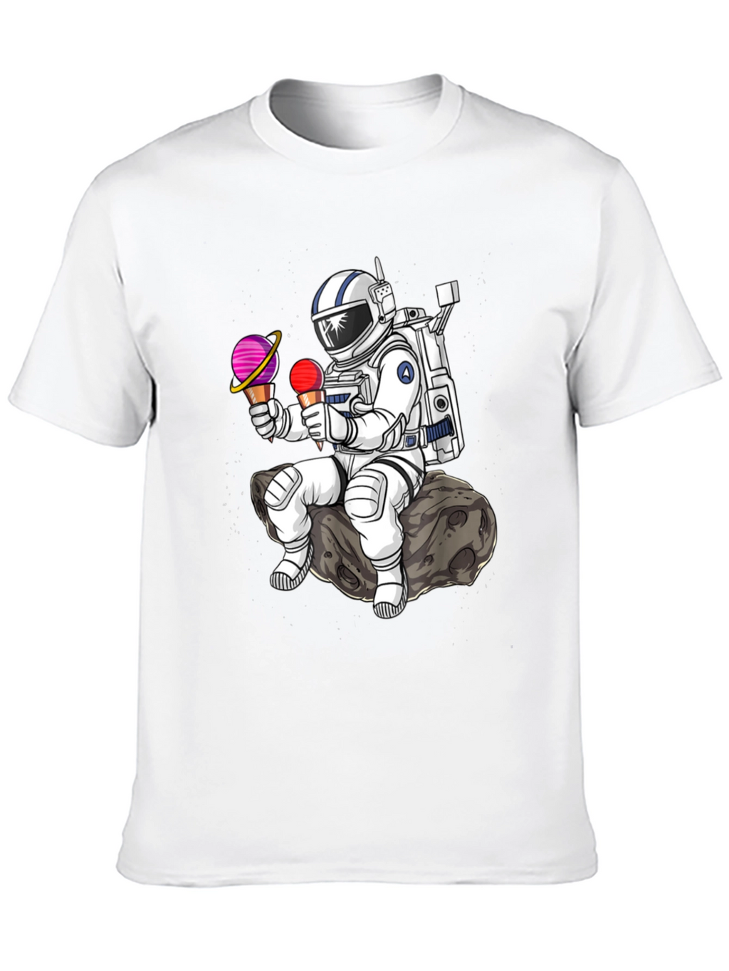 Astronaut Ice Cream T-Shirt - Space Lover Tee