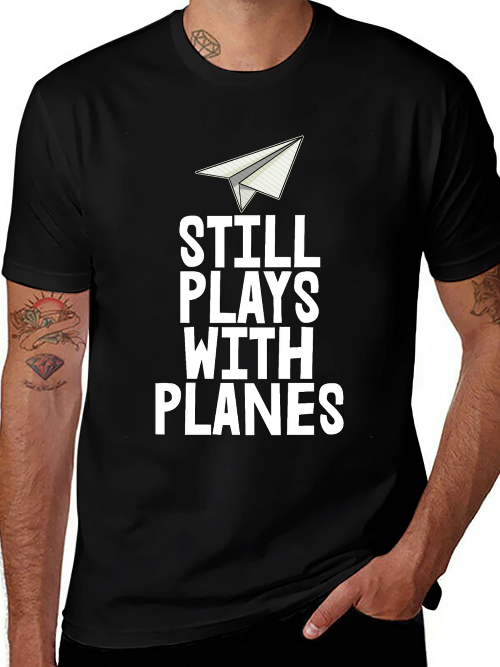 Still Plays With Planes Mens T-Shirt