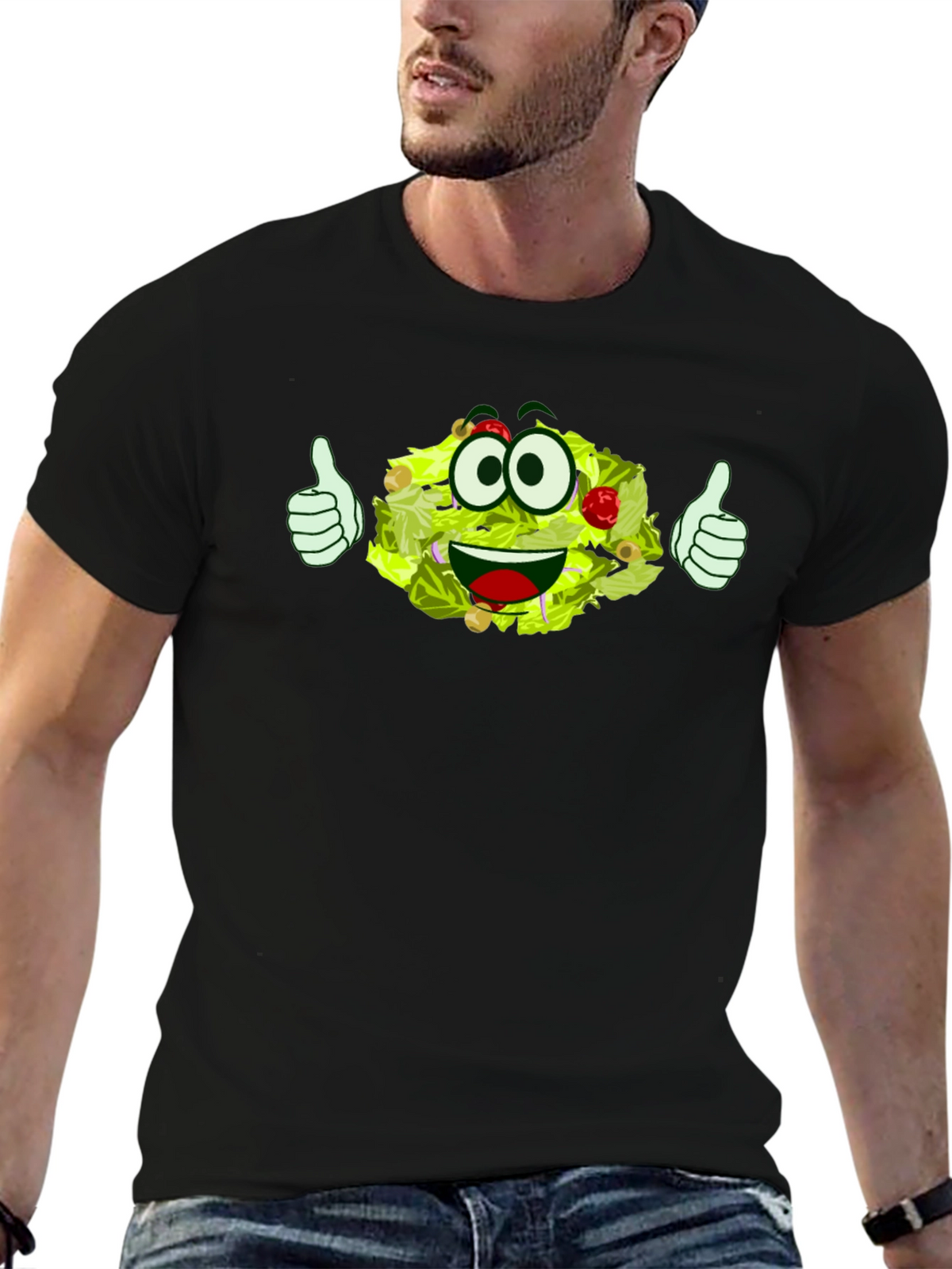 Funny Cartoon Salad T-Shirt