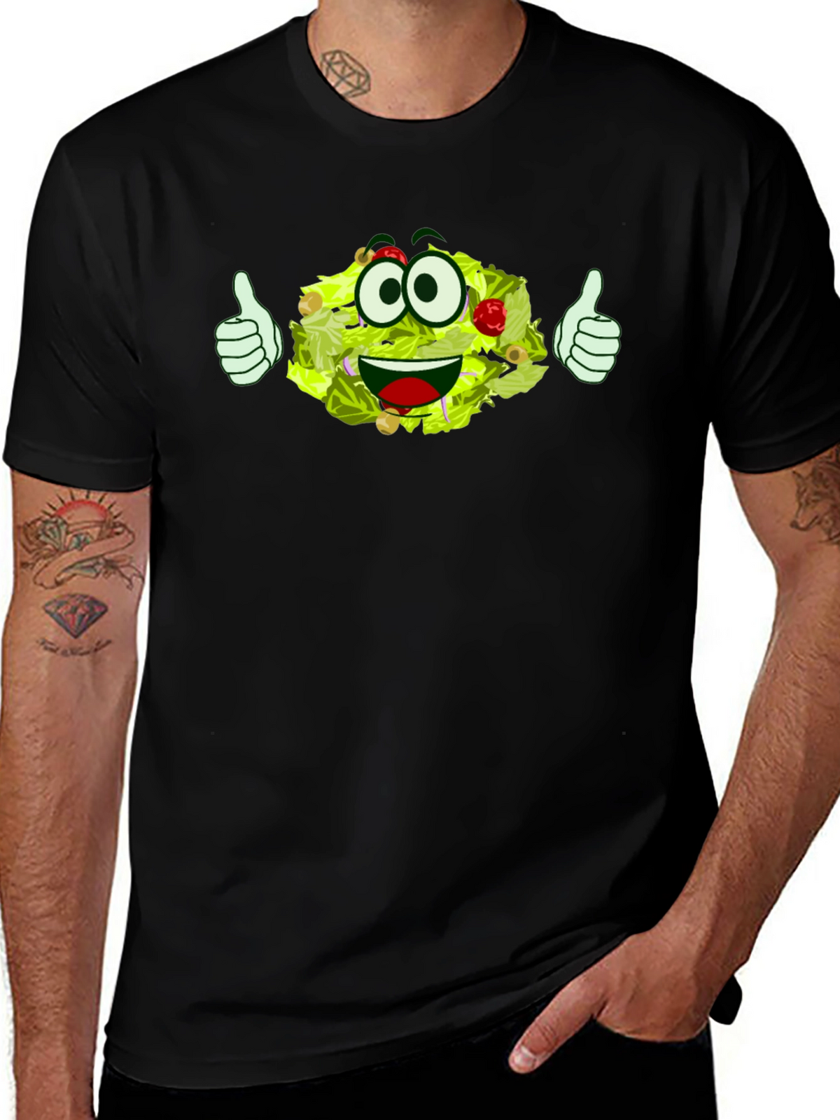 Funny Cartoon Salad T-Shirt