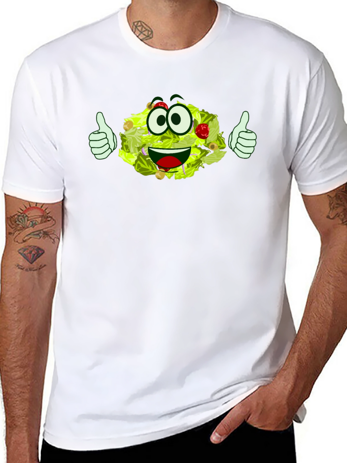 Funny Cartoon Salad T-Shirt