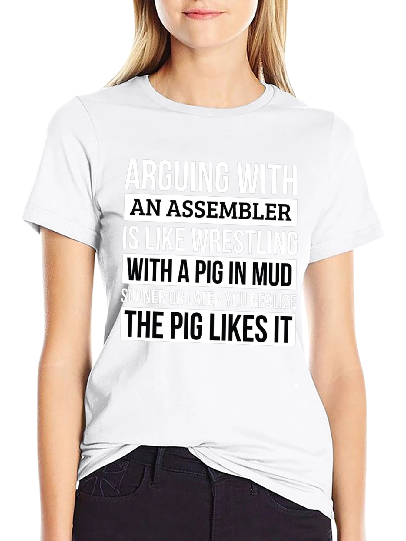Assembler Pig Wrestling T-Shirt