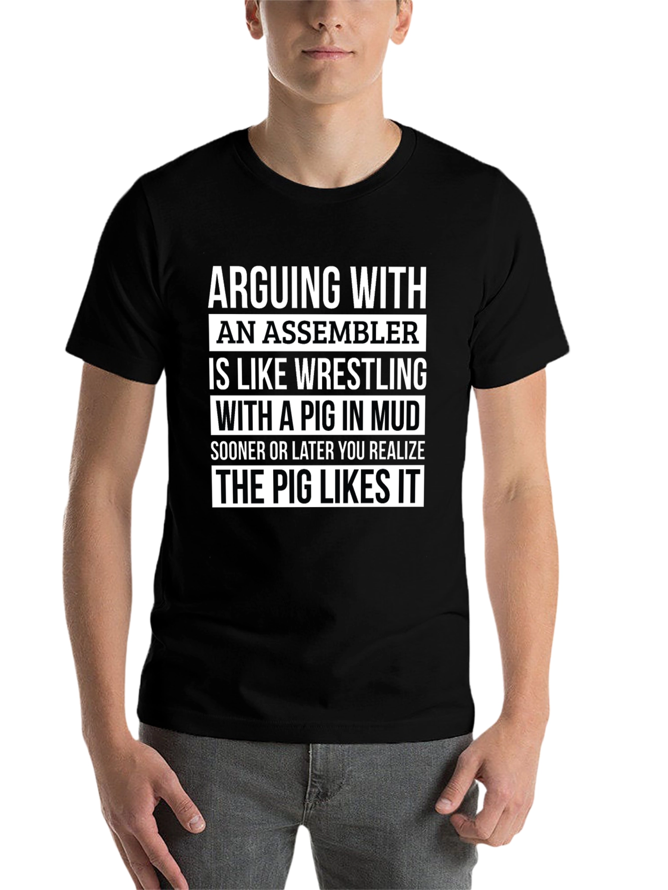 Assembler Pig Wrestling T-Shirt