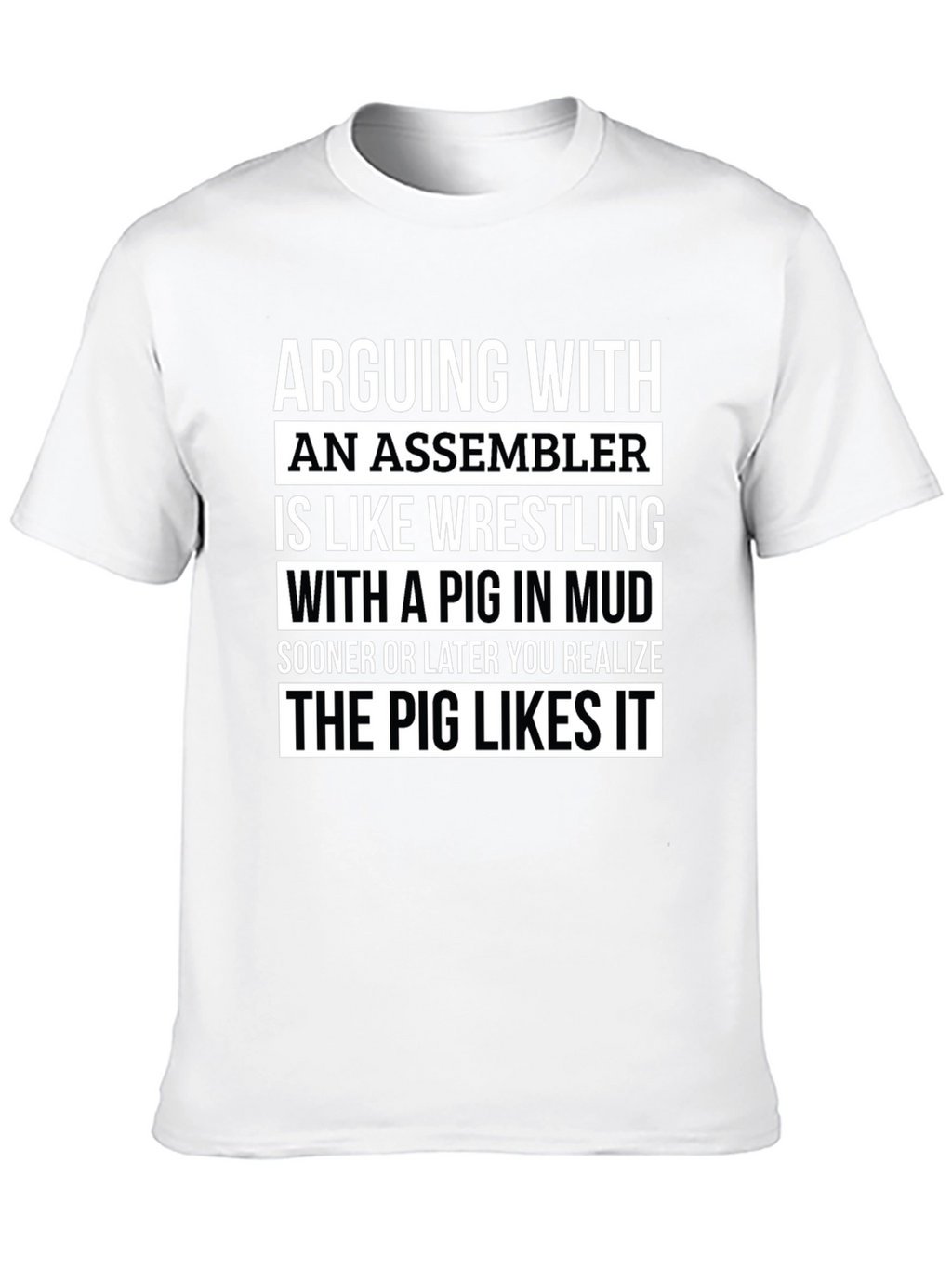 Assembler Pig Wrestling T-Shirt