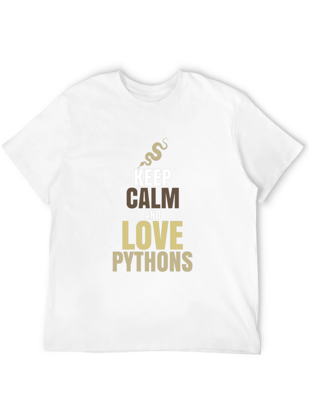 Keep Calm and Love Pythons Black T-Shirt