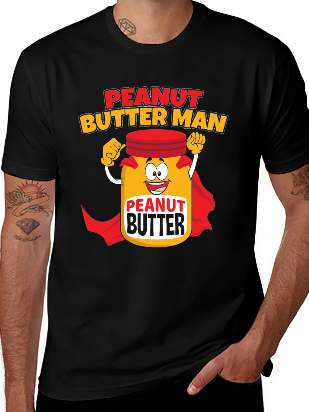 Peanut Butter Man Graphic T-Shirt