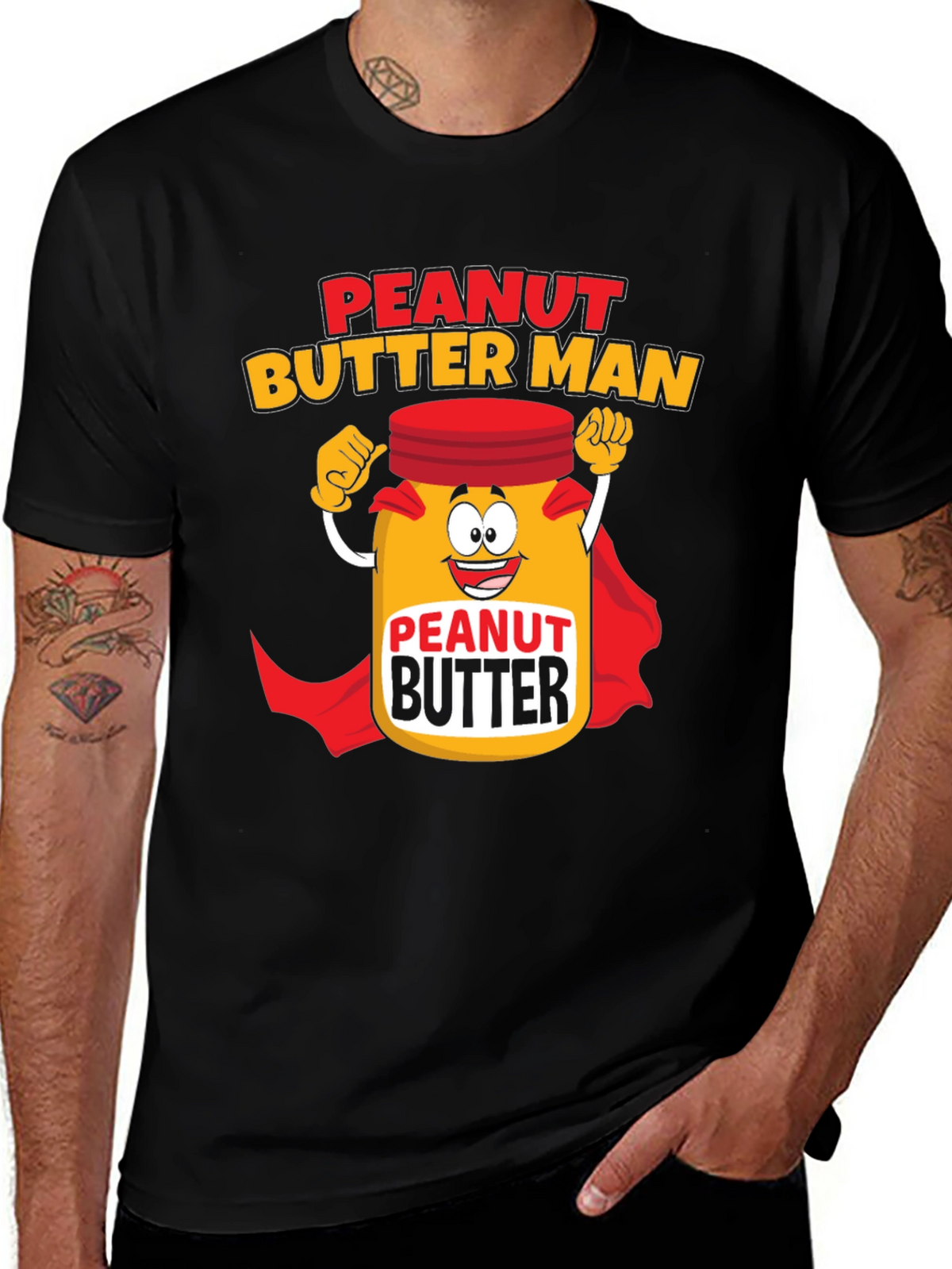 Peanut Butter Man Graphic T-Shirt