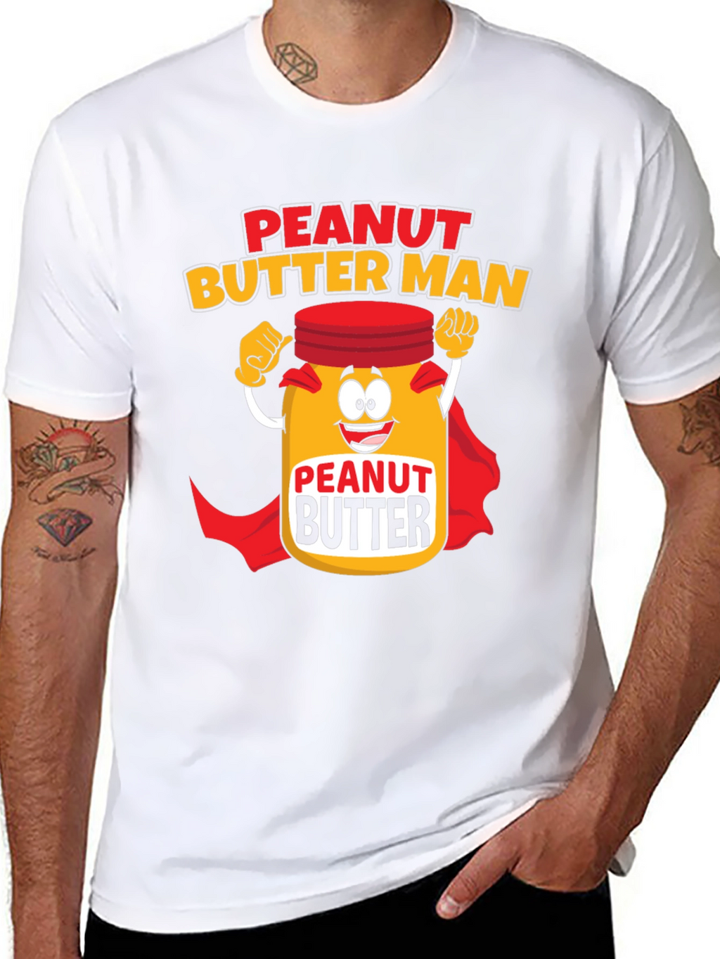 Peanut Butter Man Graphic T-Shirt