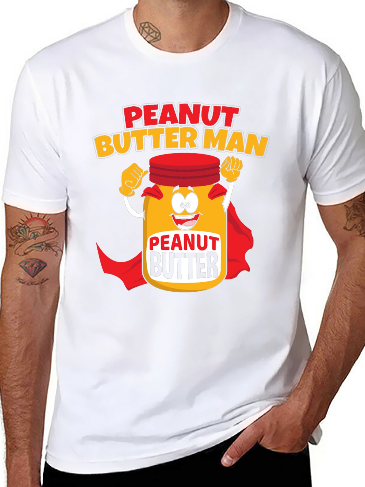 Peanut Butter Man Graphic T-Shirt