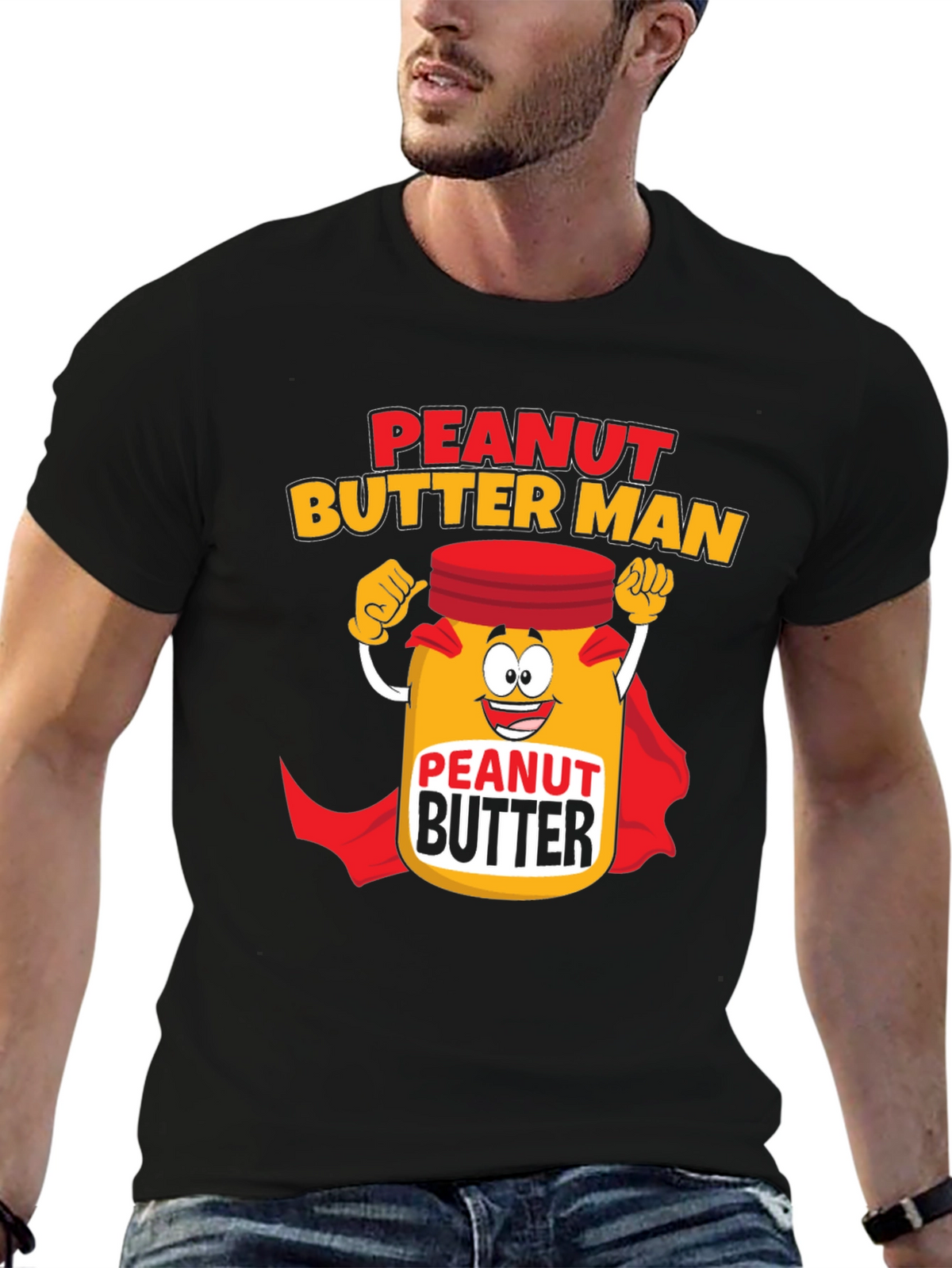 Peanut Butter Man Graphic T-Shirt