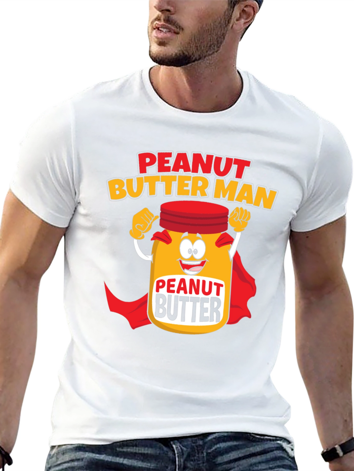 Peanut Butter Man Graphic T-Shirt