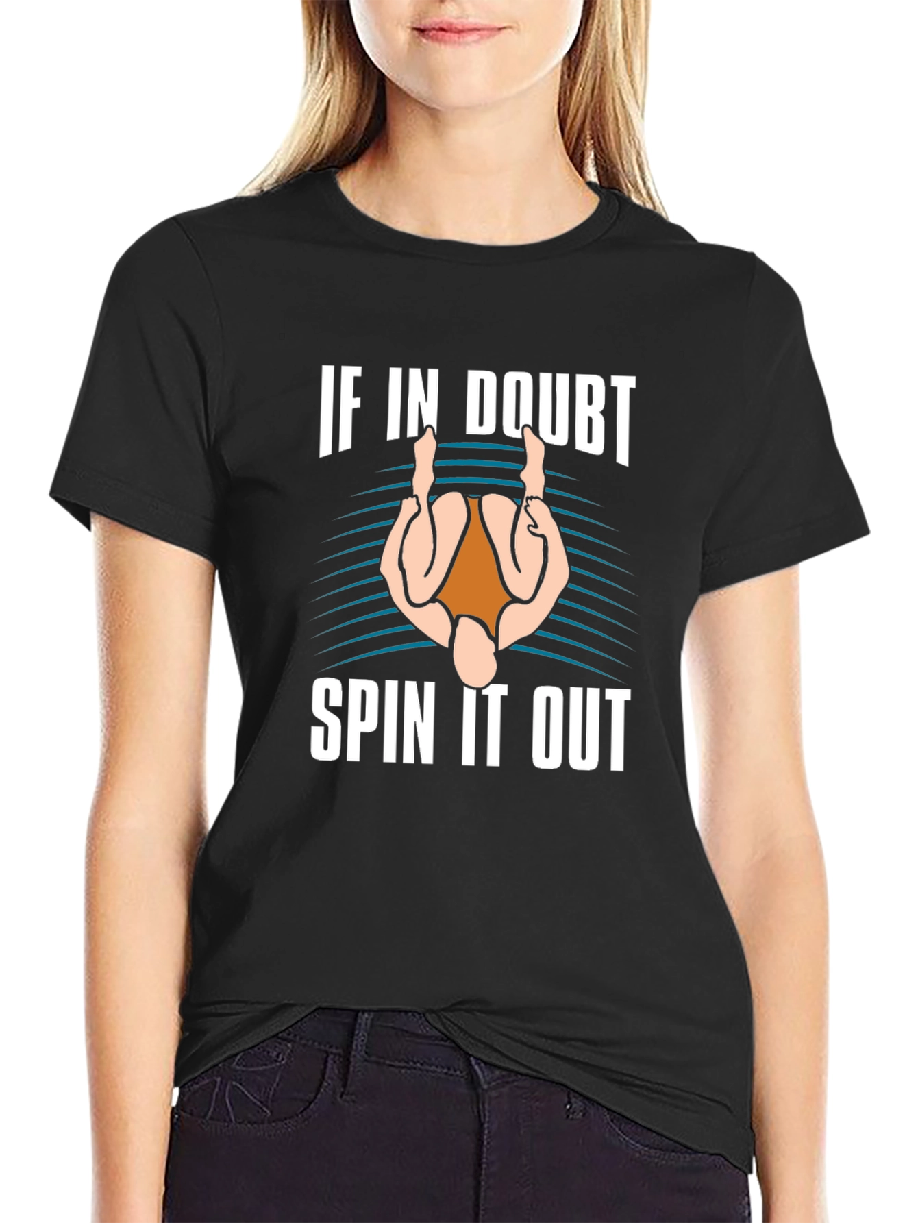 If In Doubt Spin It Out T-Shirt - Funny Gymnast Tee